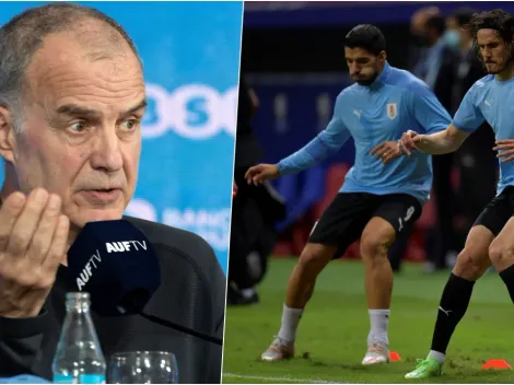 Bielsa habla basado en Uruguay por ausencia de Suárez y Cavani