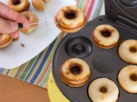 Receta de mini donas en máquina