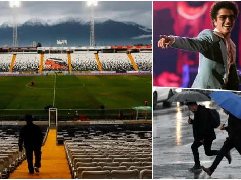 La Roja en alerta por el Monumental tras lluvias y Bruno Mars