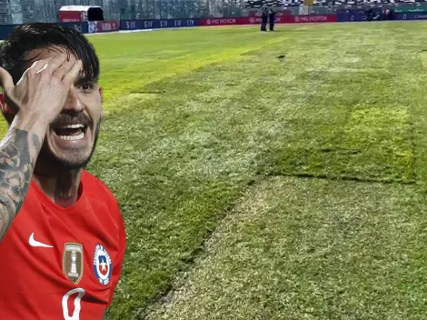 Pinilla espantado con los parches de pasto del Monumental