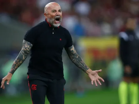 Jorge Sampaoli hace el tony en la Final de Copa de Brasil