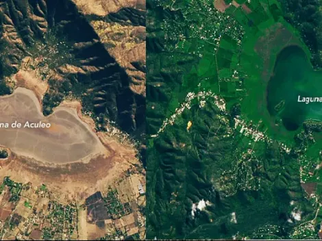 Nasa publica impresionantes imágenes de laguna Aculeo tras las lluvias