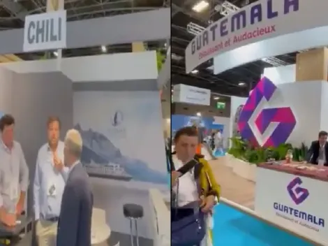 Viral se hace pequeño stand de Chile feria de turismo europea