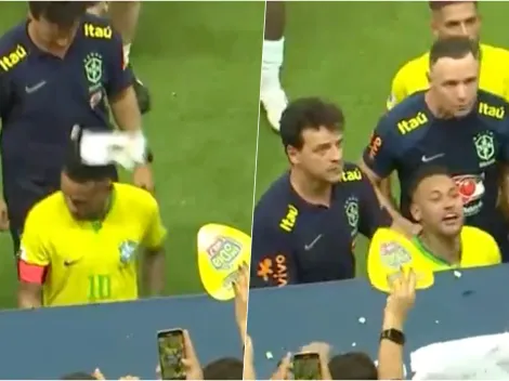 Hinchas se desquitan con Neymar por el empate: le tiraron comida