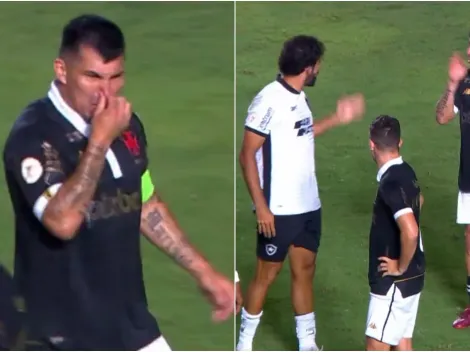 El particular gesto de Gary Medel a Diego Costa en Brasil