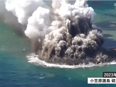 ¡Sorprendente! Graban el nacimiento de una isla de Japón