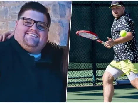 Bajó 90 kilos para jugar tenis: la tremenda historia de Joey Dillon