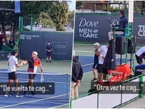 "Otra vez te cag...": la pelea viral en el Challenger de Temuco