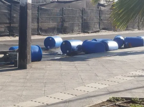 Emergencia química en La Granja por derrame de ácido en la calle