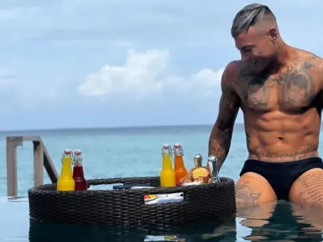 Las paradisíacas vacaciones de Eduardo Vargas