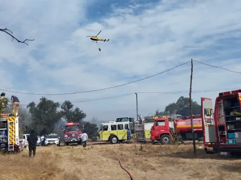 ¿Dónde es el incendio en la Región Metropolitana?