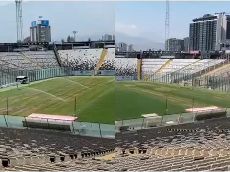 Así está la cancha del Monumental para presentación de Vidal