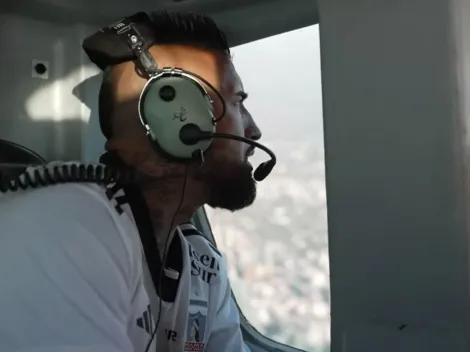 El vuelo de Vidal en helicóptero: "No se ve el estadio de la U"