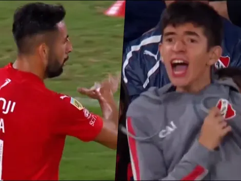 Mauricio Isla manda a callar a joven hincha de Independiente