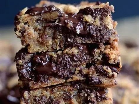 Receta de blondies chocolatoso para un antojo dulce