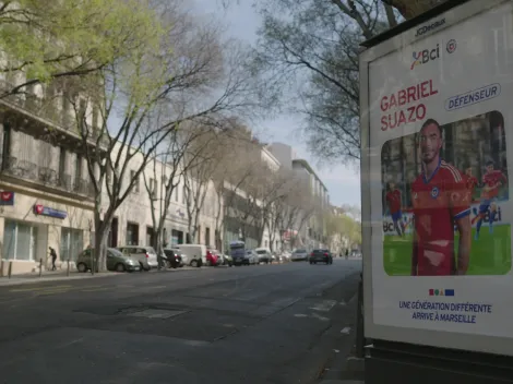 Los jugadores de la Roja en las calles de Marsella