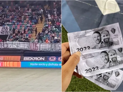 Huevos, lienzos y billetes: la protesta de los hinchas de Audax