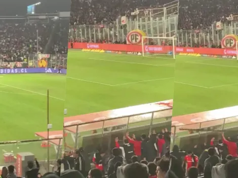 Video: hinchas albos rompen fierro con púas furiosos con Cobreloa