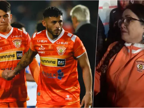 Hincha encara entre lágrimas a los jugadores de Cobreloa