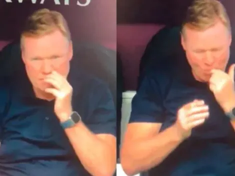 Peor que Joachim Low: Koeman se hace viral por asquerosa reacción