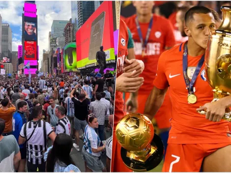 Hinchas chilenos arruinan banderazo argentino en Nueva York