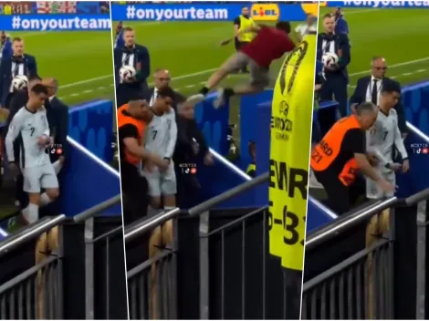 Increíble: ¡Hincha volador casi aplasta a Cristiano Ronaldo!