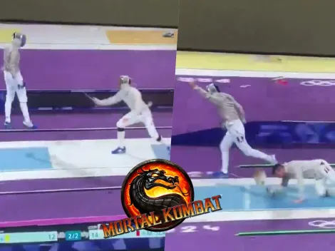 ¡Fatality! Esgrimista se roba las miradas por su estilo Mortal Kombat