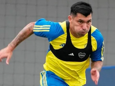 Medel sale ileso tras fuerte reto de Riquelme en Boca Juniors