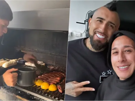 Vidal prepara el Superclásico con asado a cargo de Leo Gil