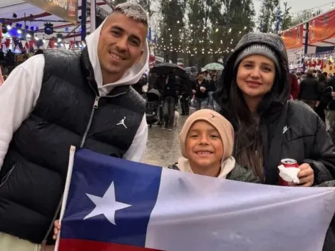 Leandro Fernández bailó en el cierre de las fondas