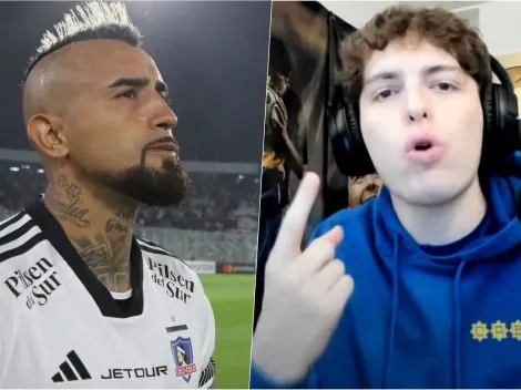 La potente defensa de Davoo Xeneize a Arturo Vidal