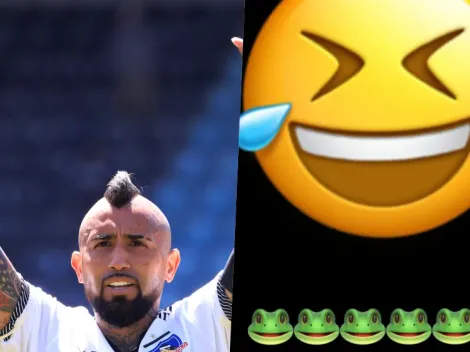 Arturo Vidal tira nueva indirecta a la U: Usa emojis de sapos