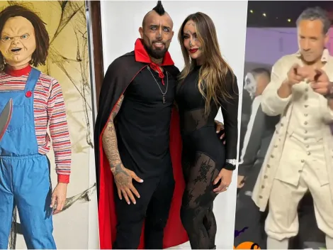 Con Vidal de vampiro: el Halloween del fútbol chileno