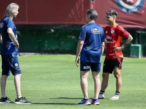 Felipe Mora entrena en solitario con Gareca en la Roja