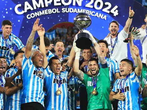 Arias levanta la Copa Sudamericana como capitán de Racing