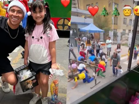 Cortés olvida a Colo Colo y disfruta la Navidad solidaria en Iquique