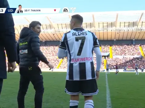 Alexis Sánchez recibe gran ovación de los hinchas de Udinese