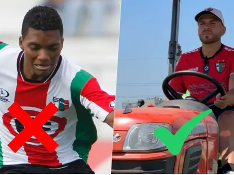 No fue Junior: Palestino presenta a su nuevo refuerzo en un tractor