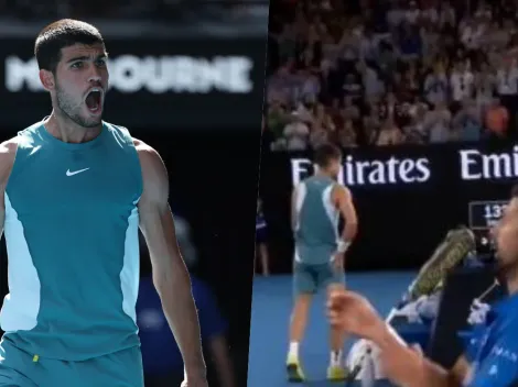 La viral burla de Alcaraz a Djokovic por "fingir lesión" en Australia