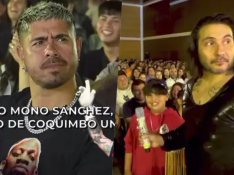 Niño de La Serena "barre" con el Mono Sánchez en show de Felipe Avello