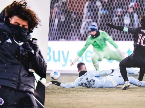 Falcón sufre con -14°C en su primer partido con el Inter Miami