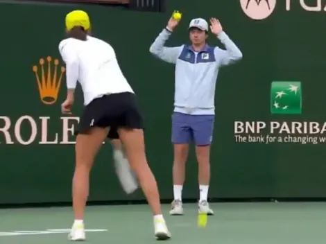 El agresivo gesto de Swiatek que indignó al público en Indian Wells