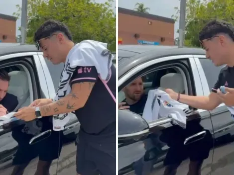 Lo que dijo Lionel Messi al recibir una camiseta de Colo Colo