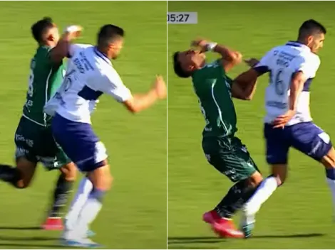 Ex Colo Colo se gana brutal codazo en Argentina