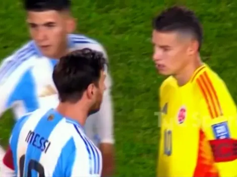 Revelan el caliente cara a cara entre Messi y James