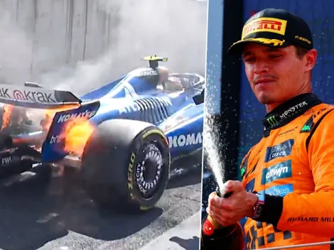 Caos en el GP de Austria: Norris gana en medio de accidentes e incendios