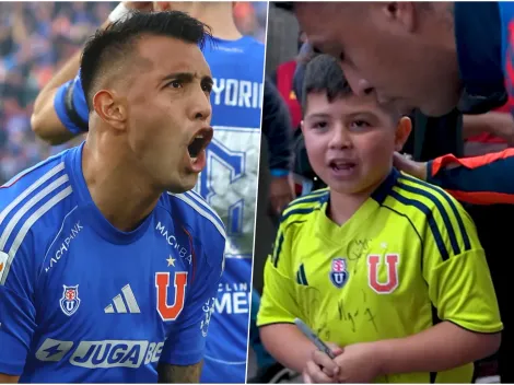 Bonito gesto en la U: Tucu Contreras sorprende y emociona a pequeño hincha