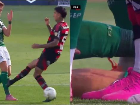 "Se le salió...": A Pulgar no lo expulsan de milagro en Libertadores