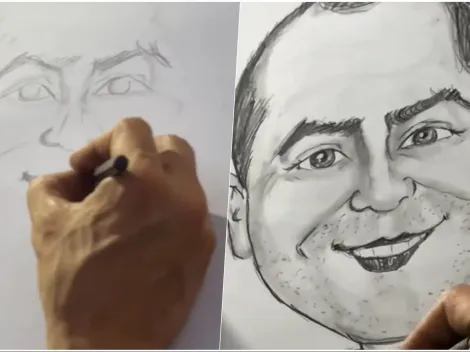 Palestino presenta a su nuevo DT con un dibujo particular