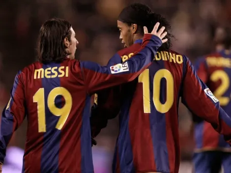 Aprovação do bruxo! Ronaldinho felicita Messi por ida ao PSG e brinca "cheiro de Champions"